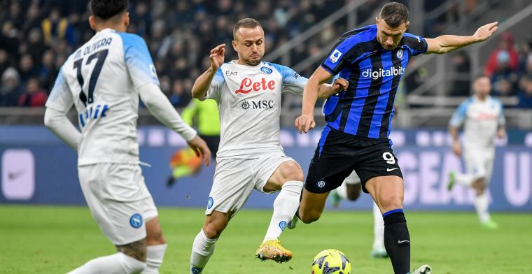 Indrukwekkende zegereeks Napoli ten einde: Inter wint met Nederlandse bankzitters