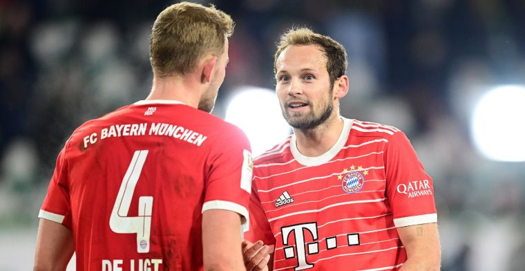 Blind en De Ligt lachen, Van de Ven treurt: Bayern wint bijzonder chaotisch duel