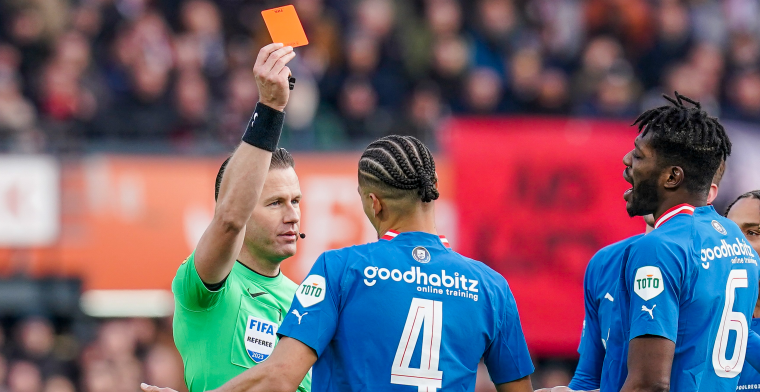 PSV moet Obispo komende duels missen na rode kaart tegen Feyenoord