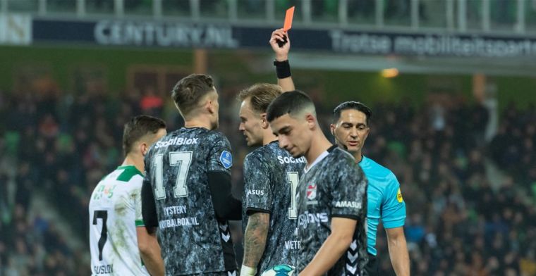 FC Groningen profiteert tegen Emmen niet van rode kaart Te Wierik