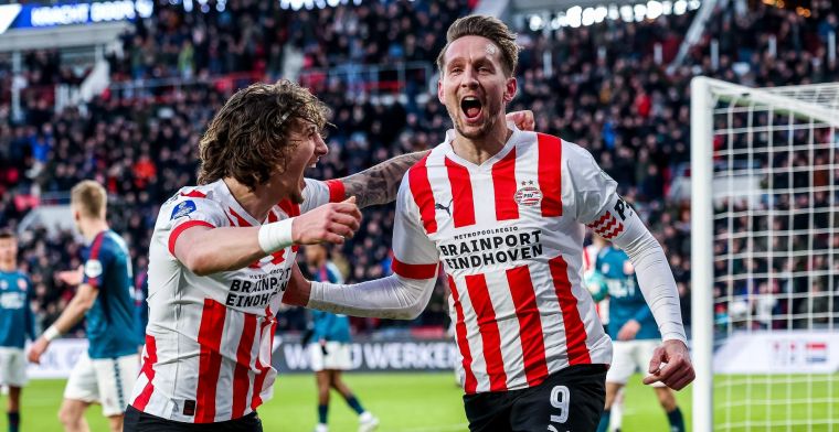 PSV wint van Twente dankzij jubileumgoal De Jong en zit top-drie op de hielen