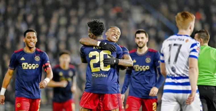 Ajax telt zegeningen na ruime zege op De Graafschap in KNVB Beker