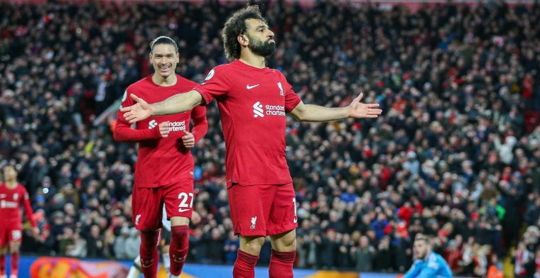 Salah hemel in geprezen na historische avond voor Liverpool: 'Dit is ongekend'