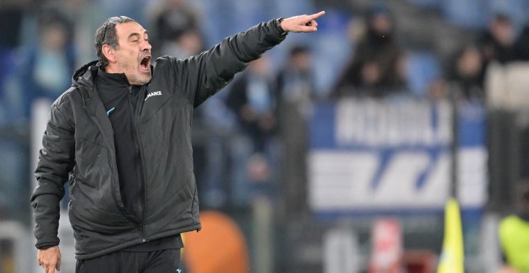 Sarri niet te spreken over houding Lazio-spelers: 'We hebben het daarover gehad'