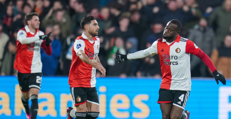 Feyenoord worstelt opnieuw, maar wint toch en gaat als koploper naar Amsterdam