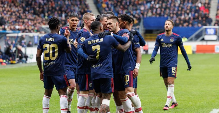 Ajax wint dankzij raketstart en meldt zich naast koploper Feyenoord