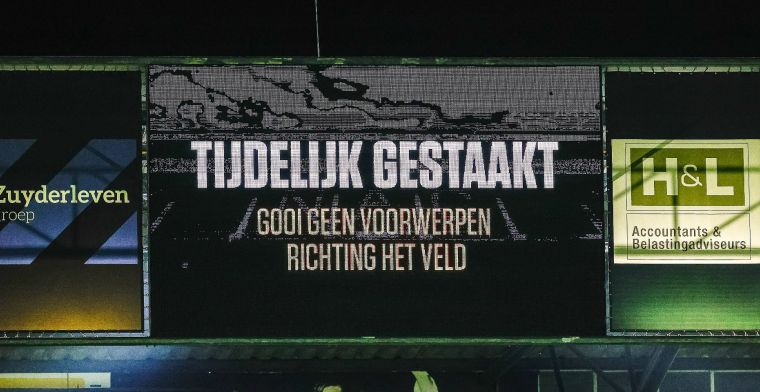 Nieuwe regels in werking: NAC - Willem II definitief gestaakt door wangedrag fans