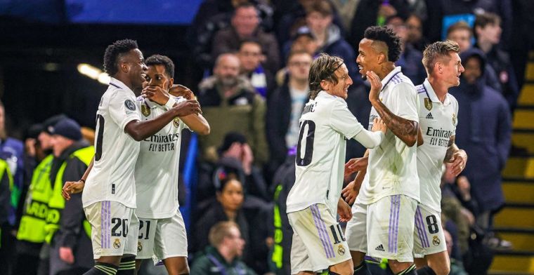 Real Madrid staat in halve finale Champions League door dubbelslag Rodrygo