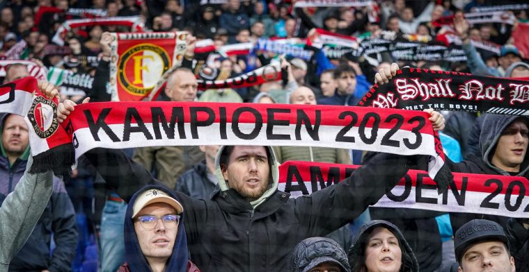 Feyenoord-fans halen binnen vijftien uur 100 duizend euro op voor huldiging