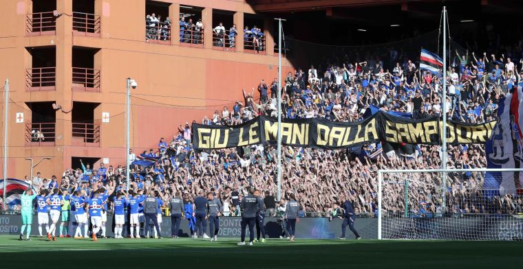 Sampdoria op punt van degraderen, ook spelers keren zich tegen clubleiding