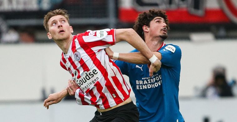 Sparta-spits Lauritsen reageert op interesse PSV: 'Een compliment'