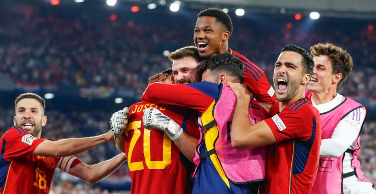 Geen kroon op interlandcarrière Modric: Spanje wint Nations League na penalty's
