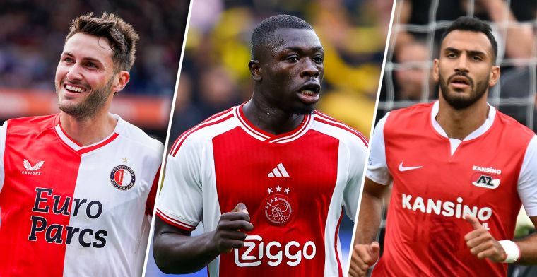 Deze vijf spelers hebben de meeste kans om topscorer van de Eredivisie te worden