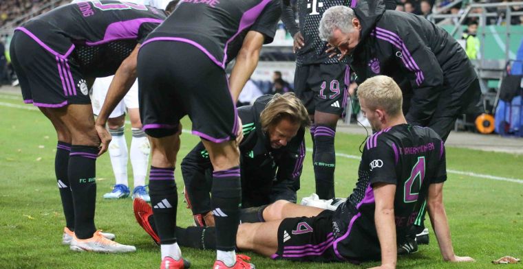Update: Bayern bevestigt blessure De Ligt, knieband 'deels gescheurd'