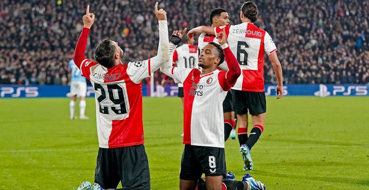 Feyenoord klimt naar tweede plaats na zege met weergaloze Timber