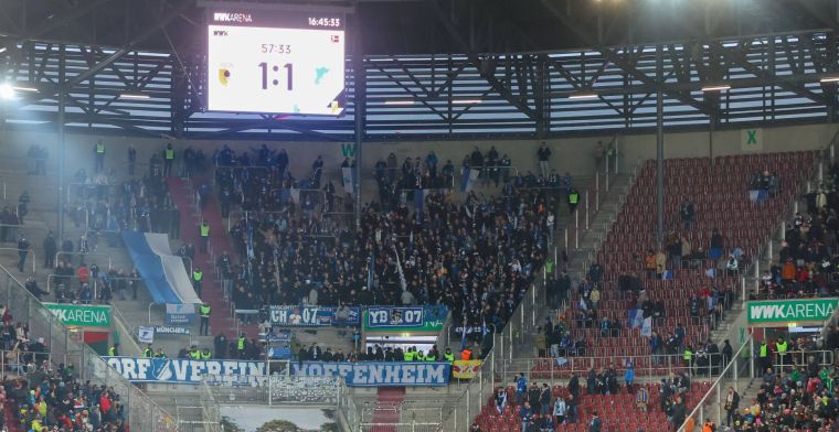 Hoffenheim-fans gooien zwaar vuurwerk naar Augsburg-vak: 11 gewonden, ook kinderen