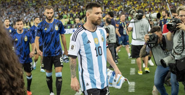 Messi witheet door rellen in Rio: 'Dit kan niet worden getolereerd, krankzinnig'