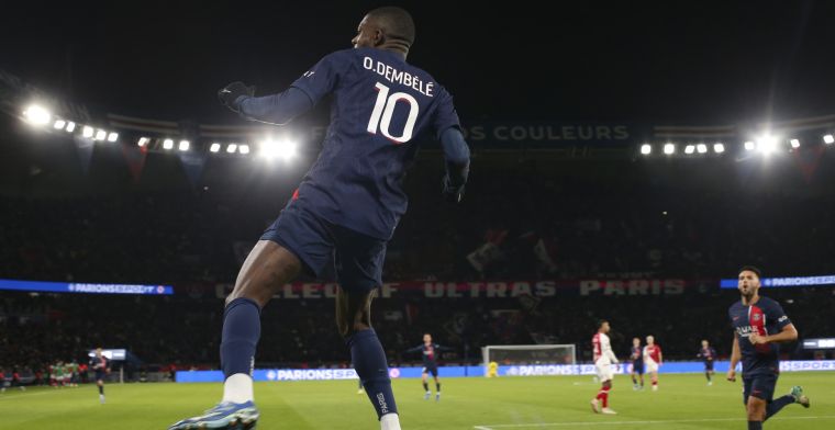 PSG komt Donnarumma-blunder te boven tegen Monaco: prachtgoals Dembélé en Vitinha