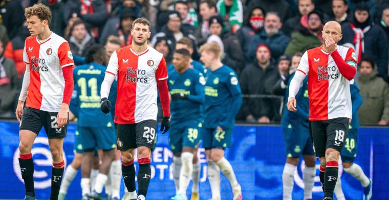 Feyenoord op rapport: vijf onvoldoendes na mokerslag in De Kuip 
