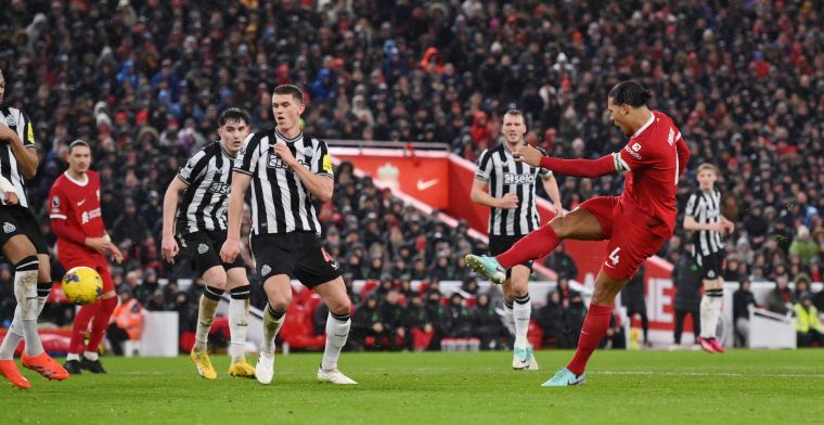 Liverpool verslaat Newcastle in heerlijk duel met fraaie Nederlandse doelpunten
