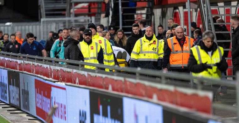 MVV en Dordrecht mochten van fans niet verder spelen, ook medisch noodgeval