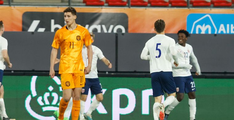 Jong Oranje verliest van Noorwegen ondanks fout Mannsverk