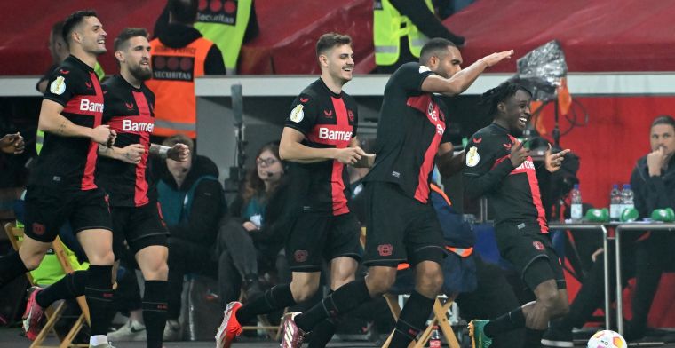 Leverkusen op koers voor dubbel: Düsseldorf eenvoudig verslagen in halve finale 