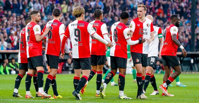 Feyenoord dankt spitsen na ruime zege op PEC Zwolle in jubileumduel voor Slot