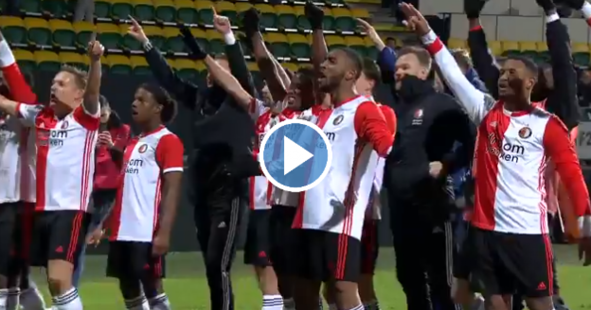 Feyenoord-fans én -spelers uit hun dak: "KOMEN WIJ UIT ROTTERDAM