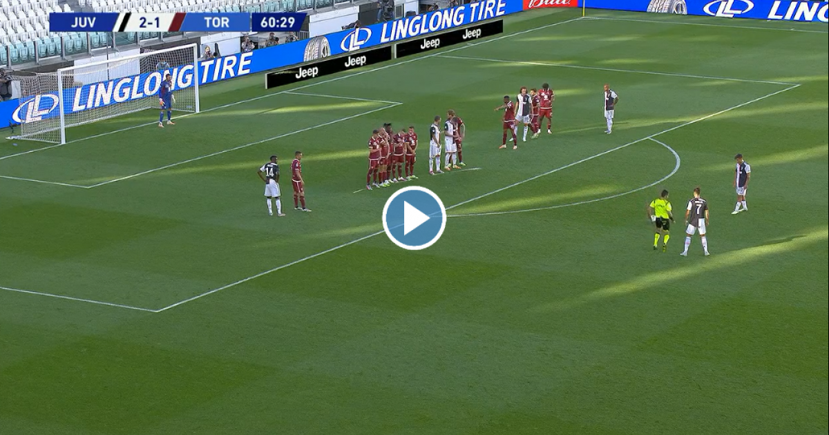 Ronaldo maakt 25e goal uit vrije trap, z'n eerste in
